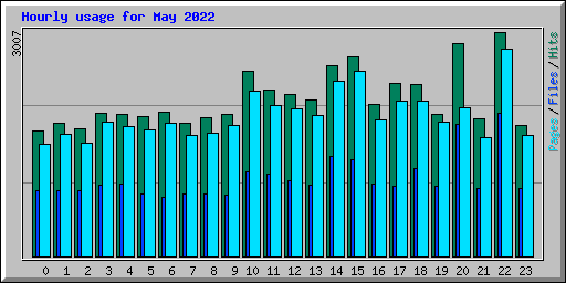 Hourly usage for May 2022