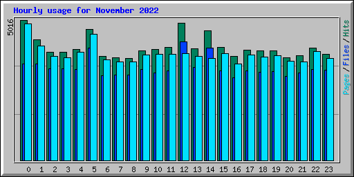 Hourly usage for November 2022