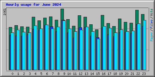 Hourly usage for June 2024